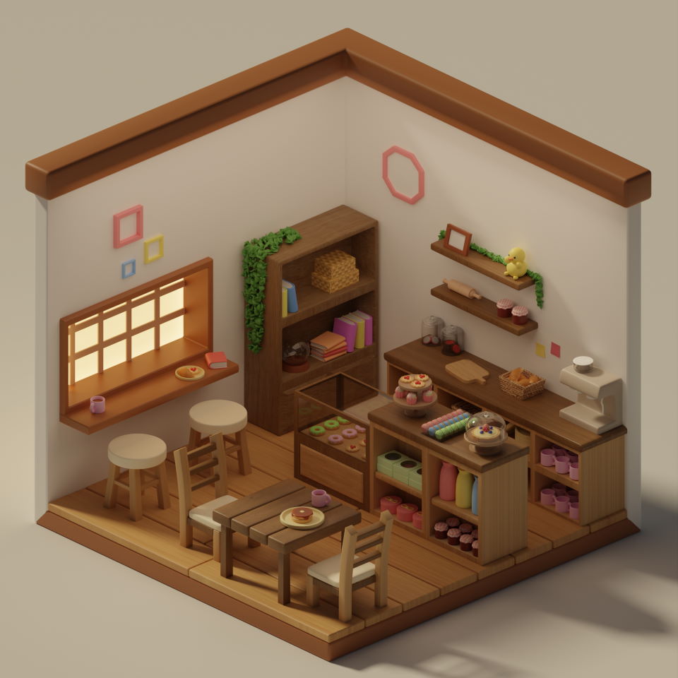 Isometric Cafe