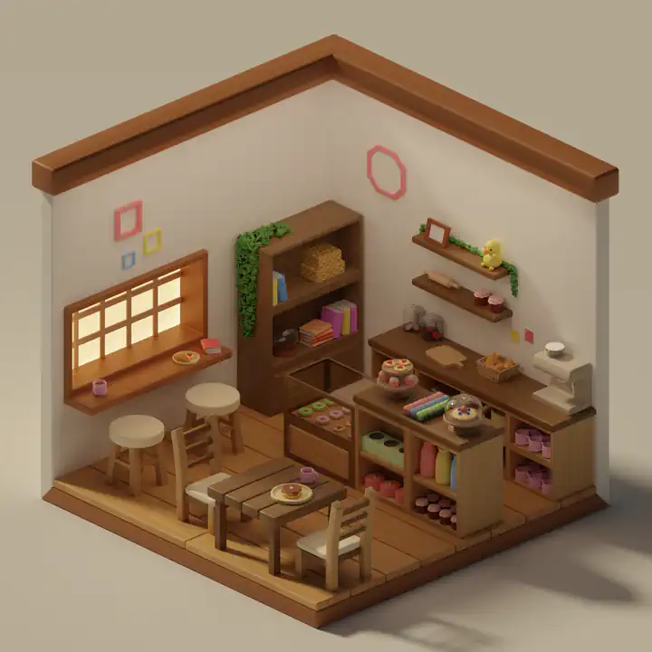 Isometric Cafe